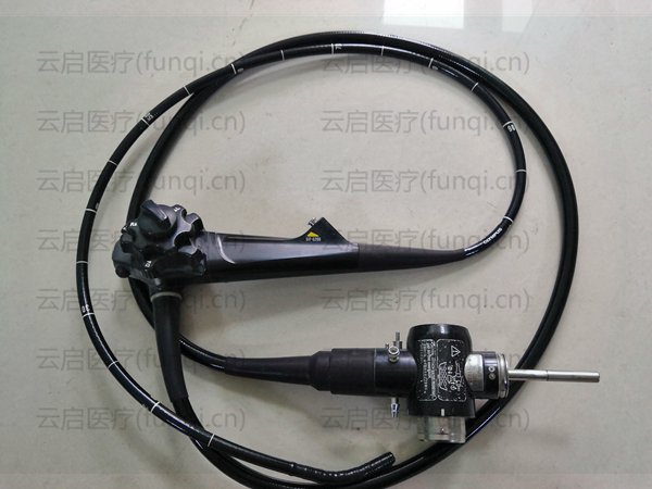 OLYMPUS GIF-Q260 胃镜 插入管在护套部位有褶皱  导光束少许断丝
