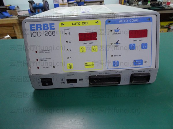 爱尔博ICC200高频电刀 开机报错